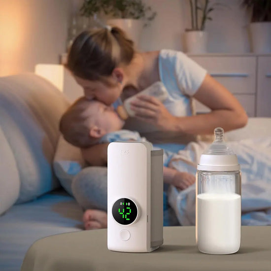 Portable Baby Bottle Warmer with Temperature Control â Travel Milk Warmer for On-the-Go Feeding
