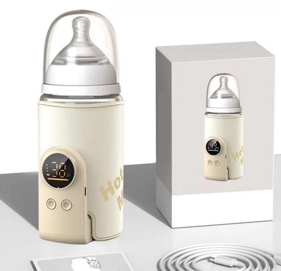 6000mAh Portable Baby Bottle Warmer – 6 Heat Levels, Accurate Temperature Control for Breast Milk